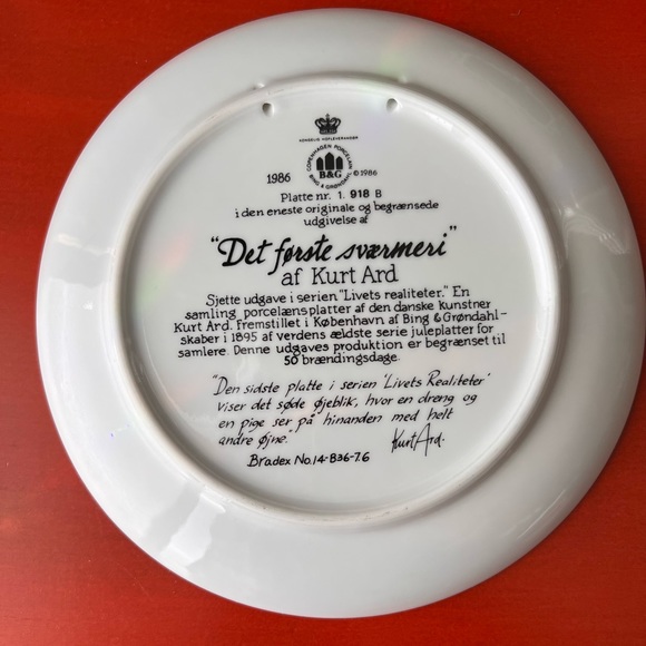 Vintage RARE Bing & Grondahl Collector Plates by KURT ARD!!! - Picture 7 of 13